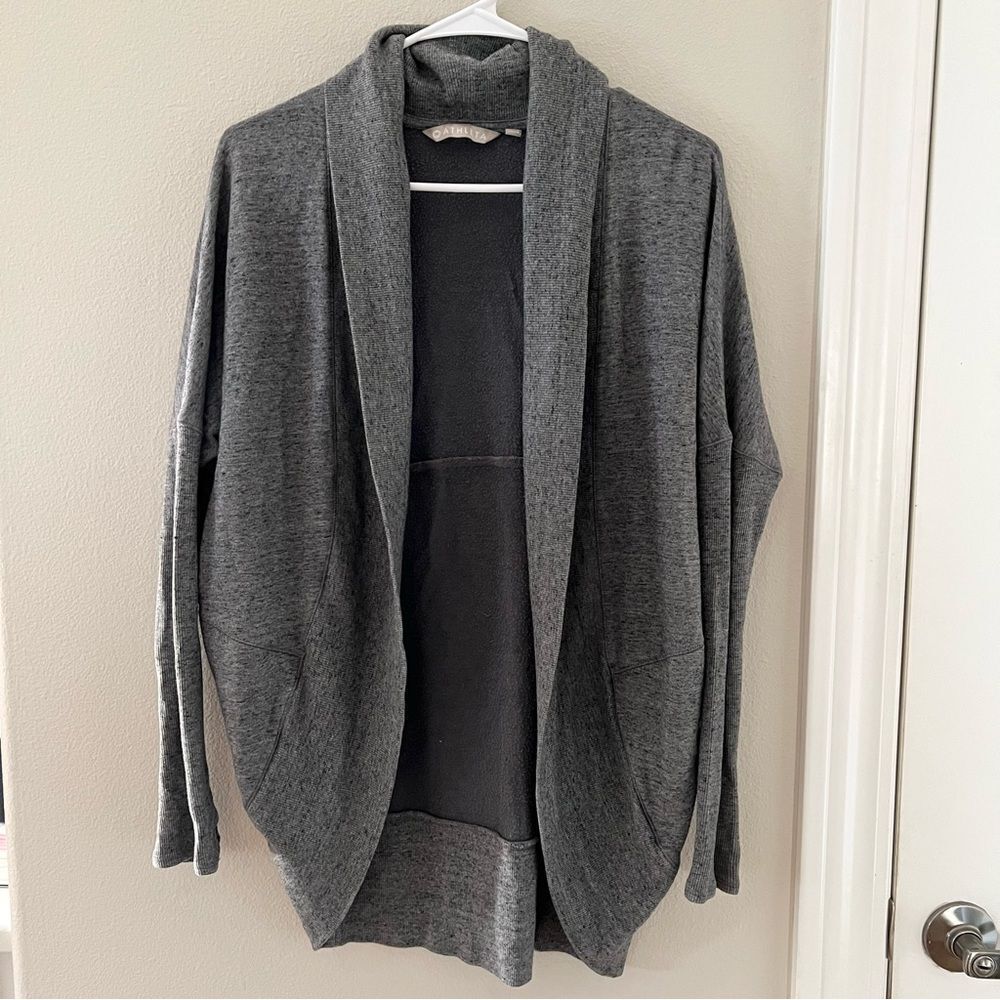 Athleta dolman cardigan sweater gray women’s size XXS